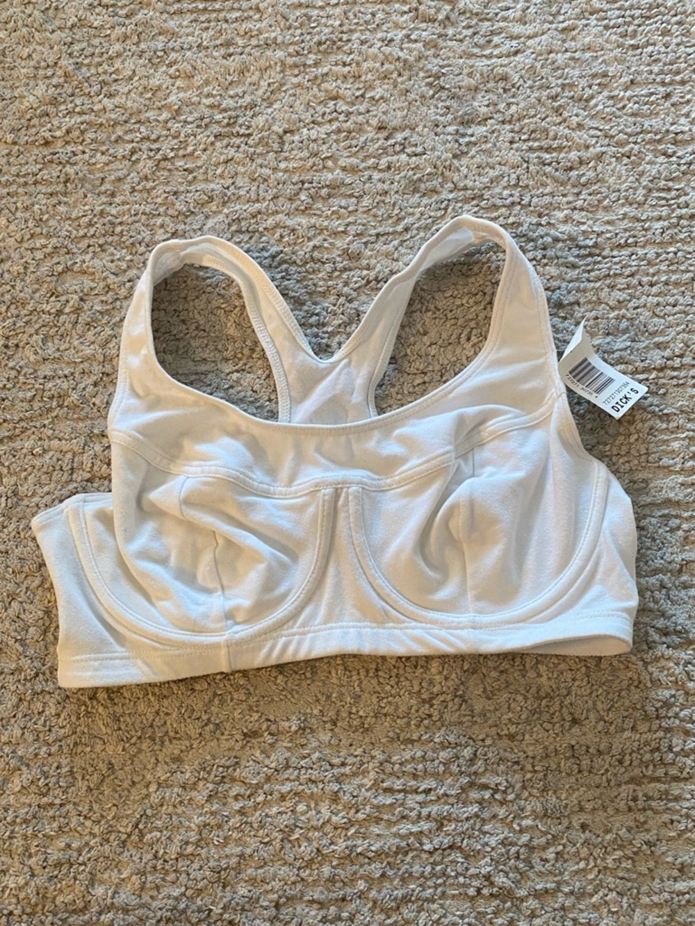 Champion White Racerback Underwire Sports Bra Size XL